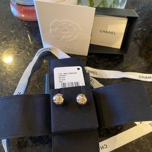 Chanel Round Gold Earrings
